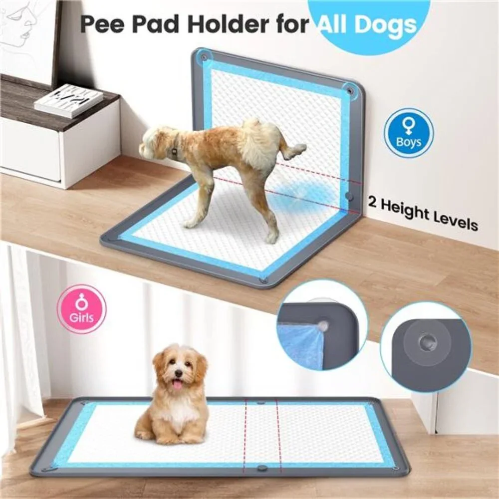 Dog Puppy Pad Tray for 26 x 35 In Training Pads, High Edge Silicon Dog